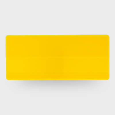 Yellow LabelTag name badge blank